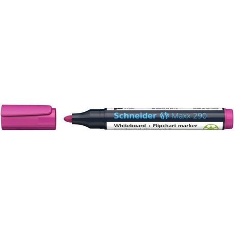 SCHNEIDER Tábla- és flipchart marker, 2-3 mm, kúpos, SCHNEIDER "Maxx 290", magenta
