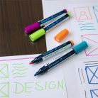 SCHNEIDER Tábla- és flipchart marker, 2-3 mm, kúpos, SCHNEIDER "Maxx 290", magenta
