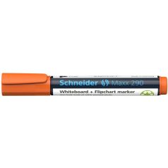   SCHNEIDER Tábla- és flipchart marker, 2-3 mm, kúpos, SCHNEIDER "Maxx 290", narancssárga
