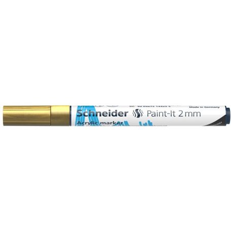 SCHNEIDER Dekormarker, akril, 2 mm, SCHNEIDER "Paint-It 310", arany
