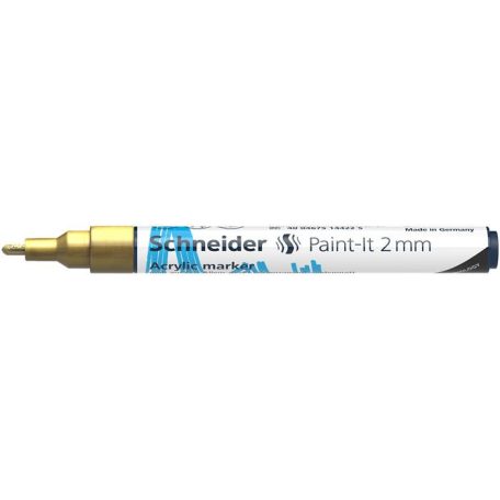 SCHNEIDER Dekormarker, akril, 2 mm, SCHNEIDER "Paint-It 310", arany