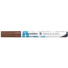   SCHNEIDER Dekormarker, akril, 2 mm, SCHNEIDER "Paint-It 310", barna