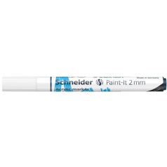   SCHNEIDER Dekormarker, akril, 2 mm, SCHNEIDER "Paint-It 310", fehér