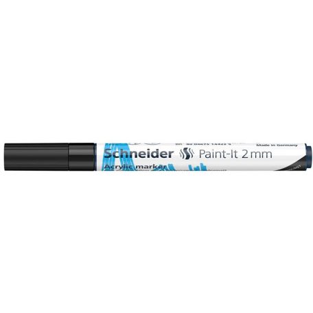 SCHNEIDER Dekormarker, akril, 2 mm, SCHNEIDER "Paint-It 310", fekete