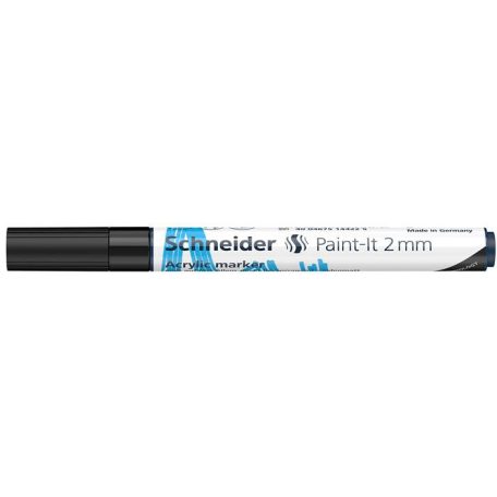 SCHNEIDER Dekormarker, akril, 2 mm, SCHNEIDER "Paint-It 310" , fekete