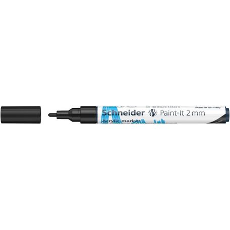 SCHNEIDER Dekormarker, akril, 2 mm, SCHNEIDER "Paint-It 310", fekete