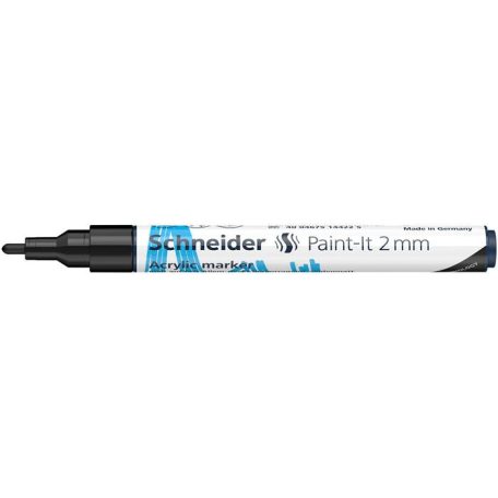 SCHNEIDER Dekormarker, akril, 2 mm, SCHNEIDER "Paint-It 310", fekete