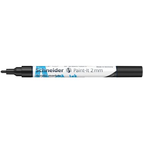 SCHNEIDER Dekormarker, akril, 2 mm, SCHNEIDER "Paint-It 310", fekete