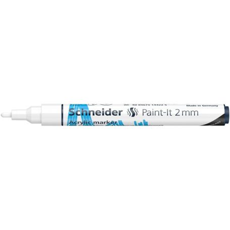 SCHNEIDER Dekormarker, akril, 2 mm, SCHNEIDER "Paint-It 310", fehér