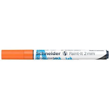 SCHNEIDER Dekormarker, akril, 2 mm, SCHNEIDER "Paint-It 310", narancssárga