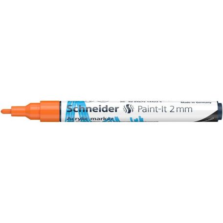 SCHNEIDER Dekormarker, akril, 2 mm, SCHNEIDER "Paint-It 310", narancssárga