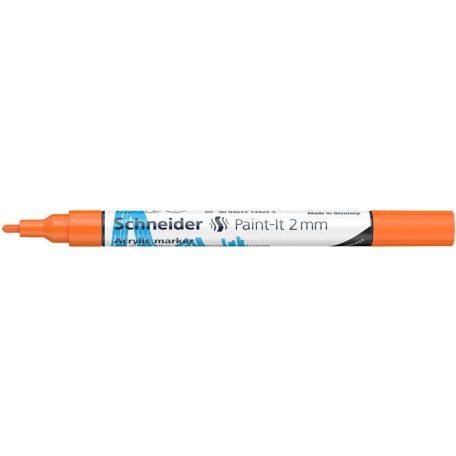 SCHNEIDER Dekormarker, akril, 2 mm, SCHNEIDER "Paint-It 310", narancssárga