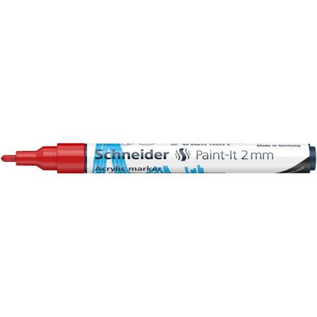 SCHNEIDER Dekormarker, akril, 2 mm, SCHNEIDER "Paint-It 310", piros
