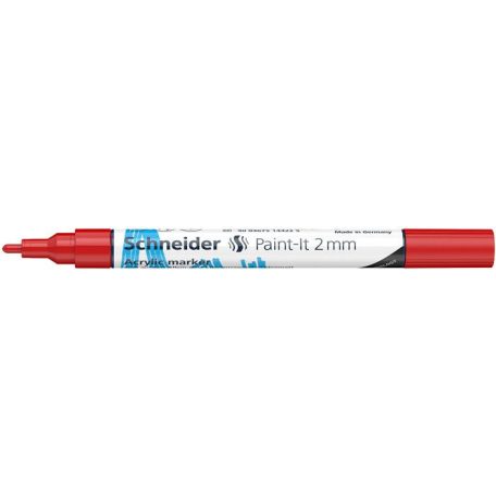 SCHNEIDER Dekormarker, akril, 2 mm, SCHNEIDER "Paint-It 310", piros
