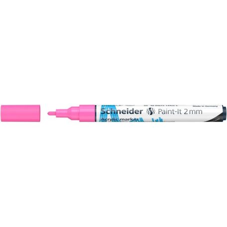 SCHNEIDER Dekormarker, akril, 2 mm, SCHNEIDER "Paint-It 310", rózsaszín