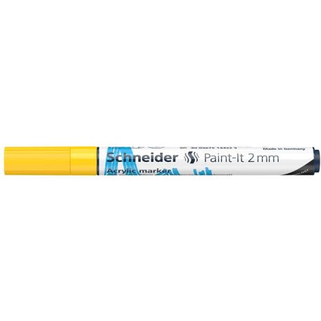 SCHNEIDER Dekormarker, akril, 2 mm, SCHNEIDER "Paint-It 310", sárga