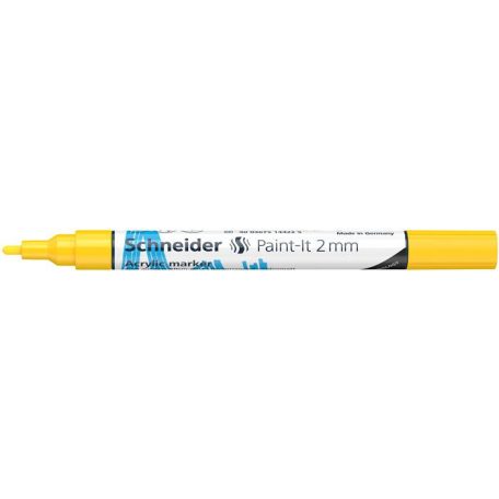 SCHNEIDER Dekormarker, akril, 2 mm, SCHNEIDER "Paint-It 310", sárga