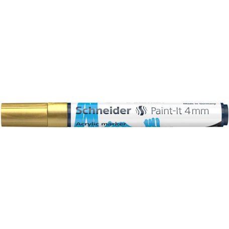 SCHNEIDER Dekormarker, akril, 4 mm, SCHNEIDER "Paint-It 320", arany