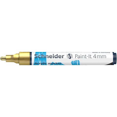 SCHNEIDER Dekormarker, akril, 4 mm, SCHNEIDER "Paint-It 320", arany