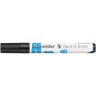 SCHNEIDER Dekormarker, akril, 4 mm, SCHNEIDER "Paint-It 320", fekete