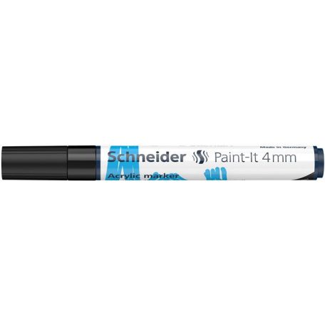 SCHNEIDER Dekormarker, akril, 4 mm, SCHNEIDER "Paint-It 320", fekete