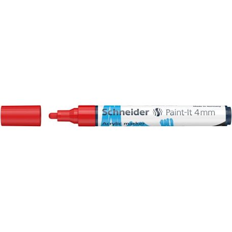 SCHNEIDER Dekormarker, akril, 4 mm, SCHNEIDER "Paint-It 320", piros