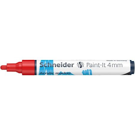 SCHNEIDER Dekormarker, akril, 4 mm, SCHNEIDER "Paint-It 320", piros