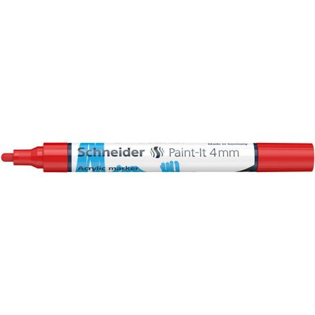 SCHNEIDER Dekormarker, akril, 4 mm, SCHNEIDER "Paint-It 320", piros