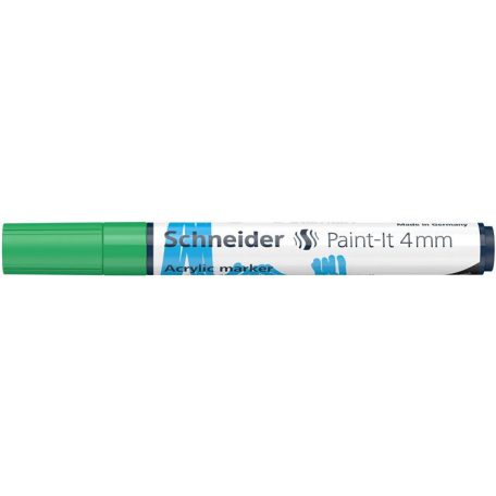 SCHNEIDER Dekormarker, akril, 4 mm, SCHNEIDER "Paint-It 320", zöld