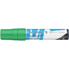   SCHNEIDER Dekormarker, akril, 15 mm, SCHNEIDER "Paint-It 330", zöld