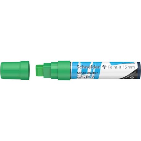 SCHNEIDER Dekormarker, akril, 15 mm, SCHNEIDER "Paint-It 330", zöld