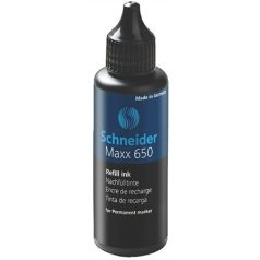   SCHNEIDER Utántöltő palack "Maxx 230 és 280" alkoholos markerekhez, 50 ml, SCHNEIDER "Maxx 650", fekete