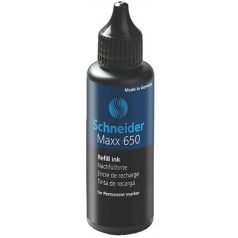   SCHNEIDER Utántöltő palack "Maxx 230 és 280" alkoholos markerekhez, 50 ml, SCHNEIDER "Maxx 650", fekete