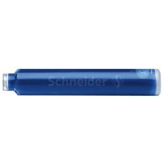 SCHNEIDER Töltőtoll patron, 100 db, SCHNEIDER, királykék