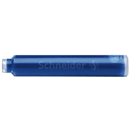 SCHNEIDER Töltőtoll patron, 100 db, SCHNEIDER, királykék