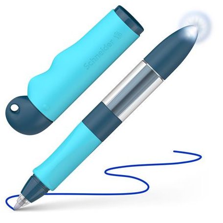 SCHNEIDER Rollertoll, írástanuló, patronos, M-es, SCHNEIDER "Base Senso", kék-türkiz