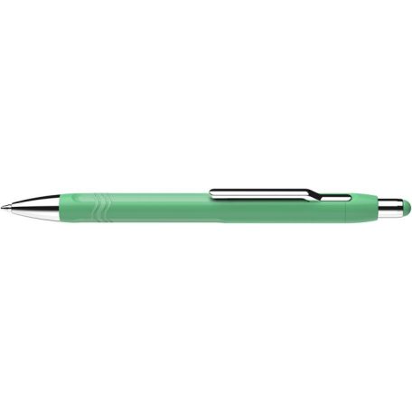 SCHNEIDER Golyóstoll, 0,7 mm, nyomógombos, mentazöld tolltest, SCHNEIDER "Epsilon XB", kék