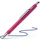 SCHNEIDER Golyóstoll, 0,7 mm, nyomógombos, szederszínű tolltest, SCHNEIDER "Epsilon XB", kék