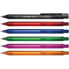   SCHNEIDER Golyóstoll, 0,5 mm, nyomógombos, SCHNEIDER "Fave", kék