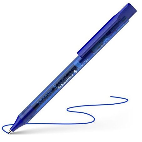 SCHNEIDER Zseléstoll, 0,4 mm, nyomógombos, SCHNEIDER "Fave Gel", kék