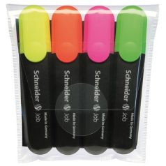   SCHNEIDER Szövegkiemelő készlet, 1-5 mm, SCHNEIDER "Job 150", 4 különböző szín