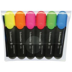   SCHNEIDER Szövegkiemelő készlet, 1-5 mm, SCHNEIDER "Job 150", 6 különböző szín