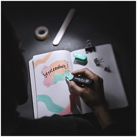 SCHNEIDER Szövegkiemelő, 1-5 mm, SCHNEIDER "Job Pastel", szürke