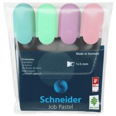   SCHNEIDER Szövegkiemelő készlet, 1-5 mm, SCHNEIDER "Job Pastel", 4 különböző pasztell szín