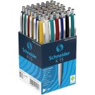 SCHNEIDER Golyóstoll, 0,5 mm, nyomógombos, vegyes tolltest, SCHNEIDER "K15", kék