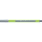 SCHNEIDER Tűfilc, 0,4 mm, SCHNEIDER "Line-Up", ezüstszürke
