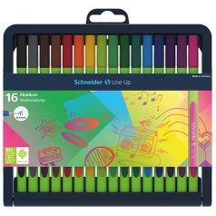   SCHNEIDER Tűfilc készlet, 0,4 mm, SCHNEIDER "Line-Up", 16 különböző szín