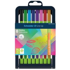   SCHNEIDER Tűfilc készlet, 0,4 mm, SCHNEIDER "Line-Up", 8 különböző szín
