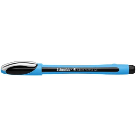 SCHNEIDER Golyóstoll, 0,7 mm, kupakos, SCHNEIDER "Slider Memo XB", fekete