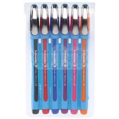   SCHNEIDER Golyóstoll készlet, 0,7 mm, kupakos, SCHNEIDER "Slider Memo XB", vegyes színek
